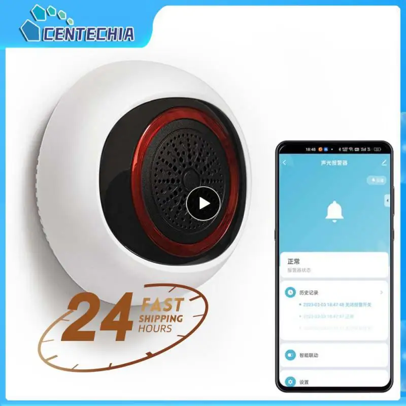 

1~7PCS Wide Application Usb/battery Sound And Light Alarm Durable Wireless Connectivity Stylish Smart Home