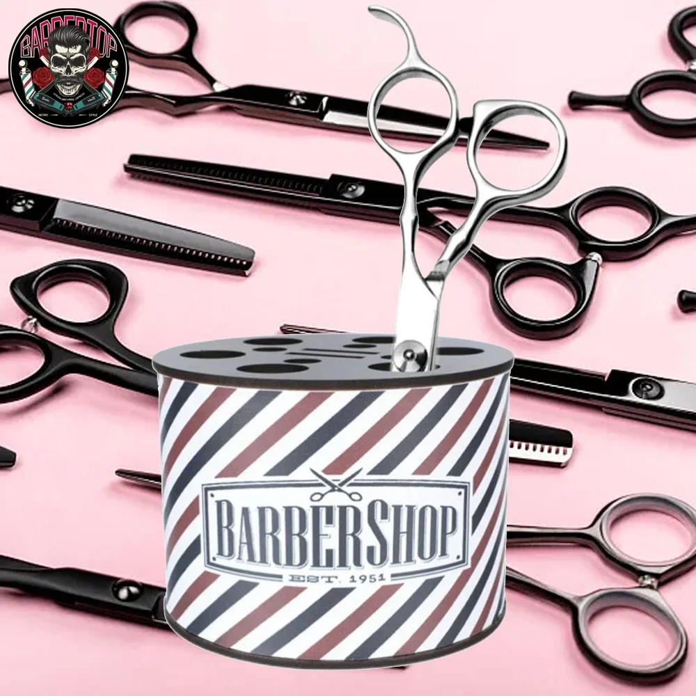 

Salon Comb Scissors Clips Storage Stand Rack Barber Hairbrush Inserting Display Holder Barbershop Tools Storage Box Accessories