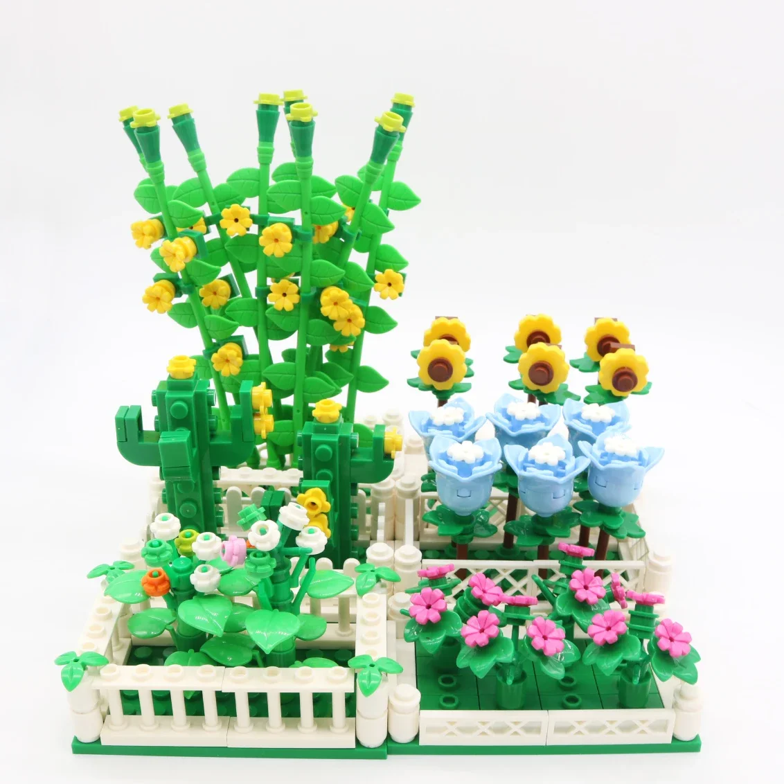 Enhance your creativity with the MOC Creative Garden, featuring a vibrant array of cacti, tulips, sunflowers, and vine flowers. Designed for intricate plant construction using small building blocks.