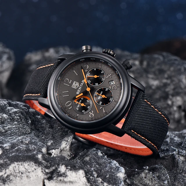 BENYAR 2022 New Watch For Men Quartz Watches Mens Top Brand Luxury Chronograph Multifunctional Luminous Waterproof Montre Homme 3