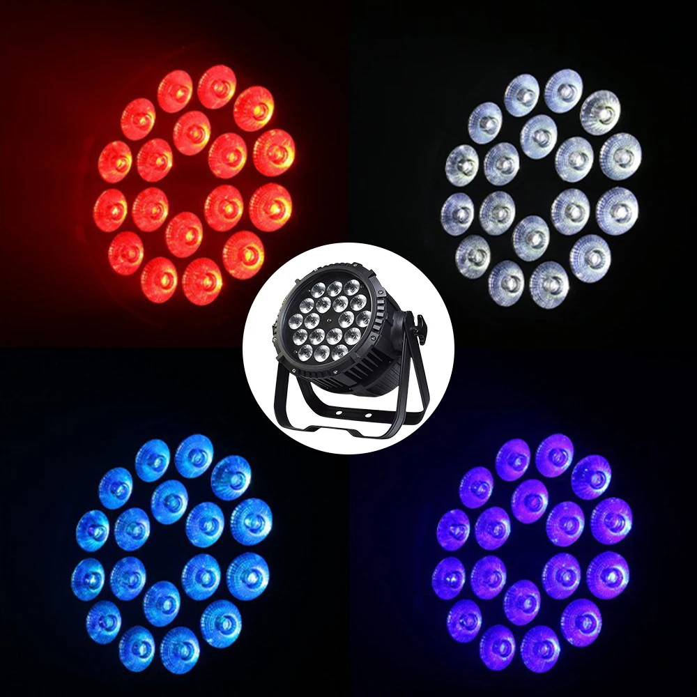 18x12W RGBW IP65 Waterproof Par Light LED Stage Light DMX Control DJ Disco Equipment Lighting