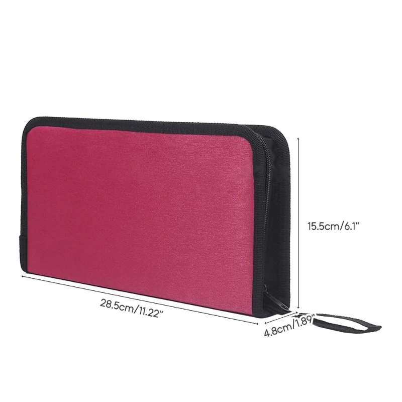 CD DVD Storage Bag cd dvd storage case 80Pcs Storage Case-DVD Booklet Holder DVD Discs Fabric Cloth Handbag Case