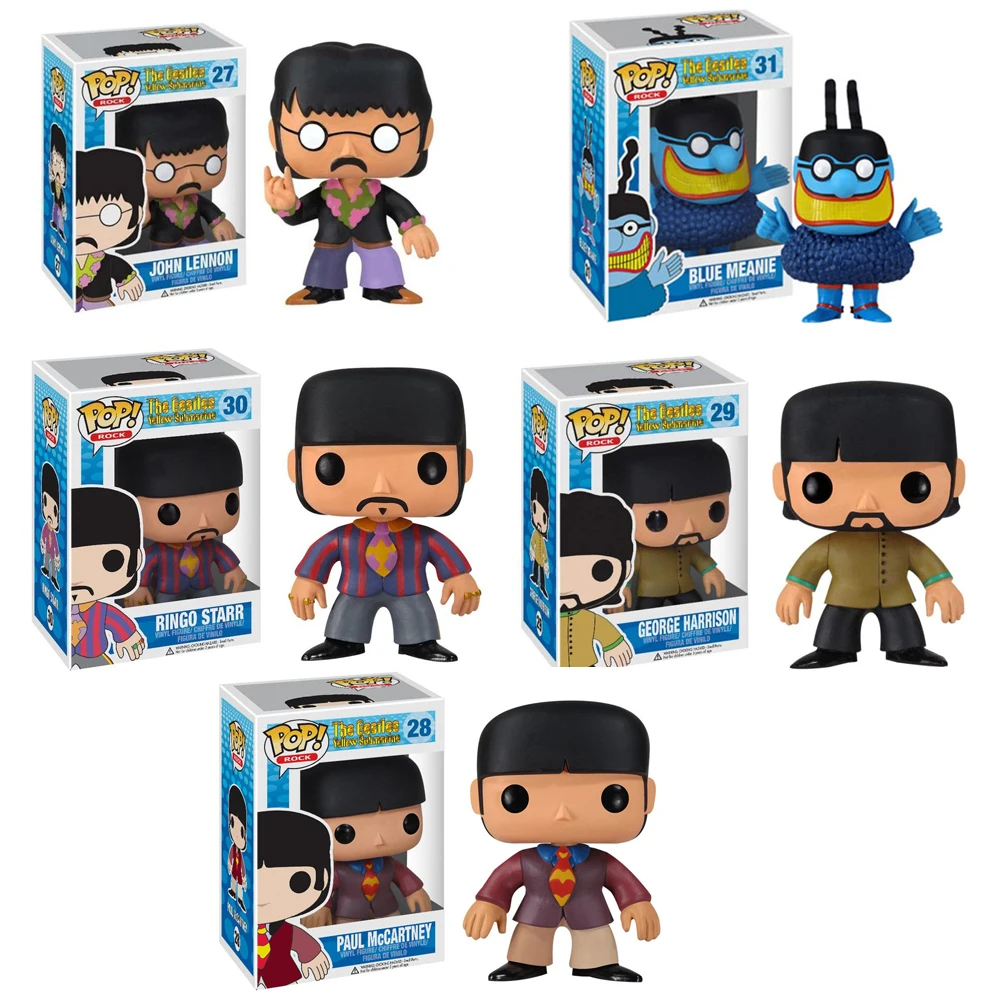 thumbnail image 2 of Funko pop THE BEATLES Ringo Starr 30# Paul Mccartney 28# John Lennon 27# Figura de vinilo Muñeca Modelo Juguetes, 2 of 5