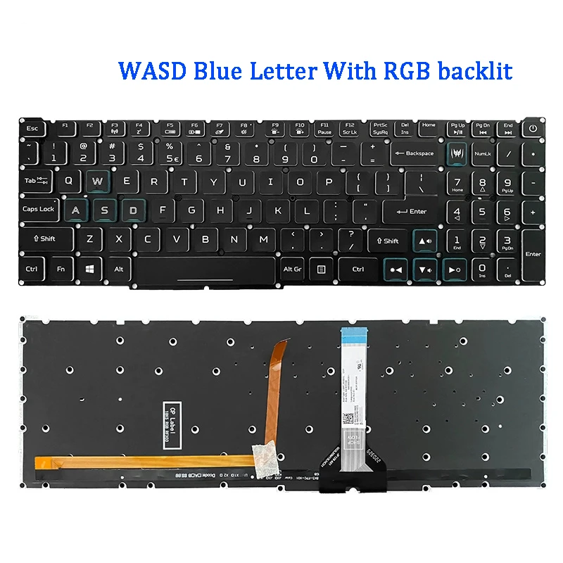 New ORIGINAL Laptop Keyboard For ACER Nitro 5 AN515-56 AN515-46 AN515-57 AN515-58 AN515-58-51R3/52SM/76RW AN515-45 N20C1