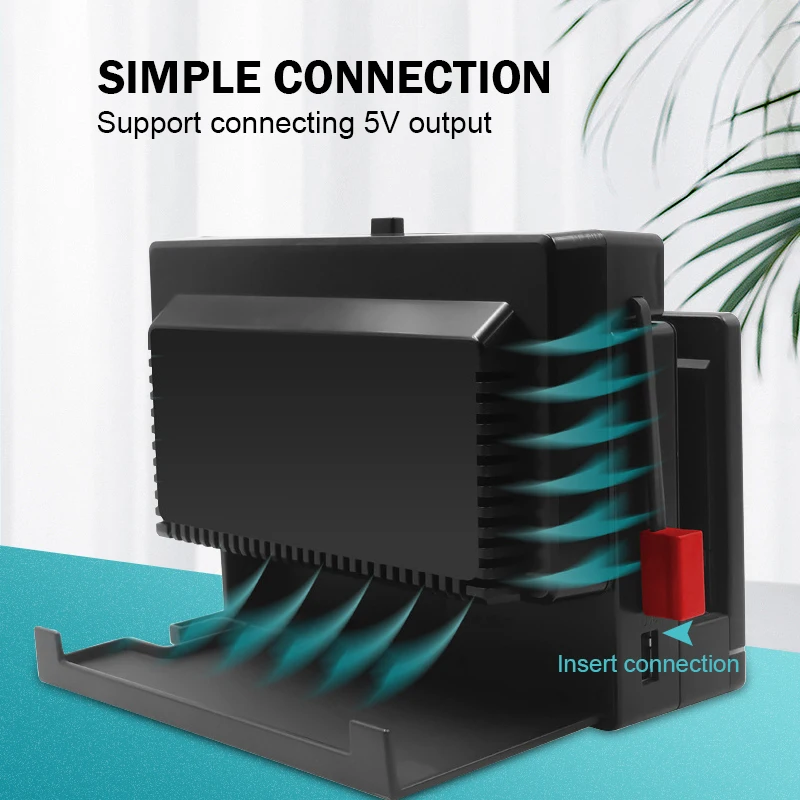 스위치 콘솔용 데이터 프로그 듀얼 팬 쿨링 스탠드 USB 전원 공급 효율적인 열 방출 기능이 있는 수직 도크