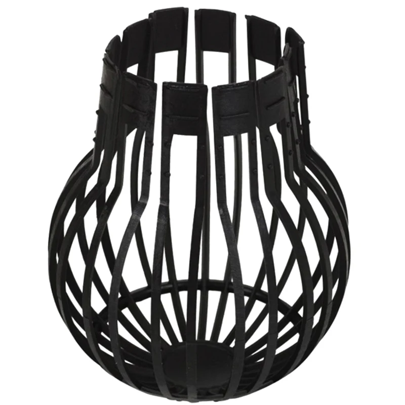 Leaves Protection Outdoor Downpipe Strainer Easy Install Black Gutter Guard Roof Drain Anti-blocking Home Debris PP Garden downpipe strainer