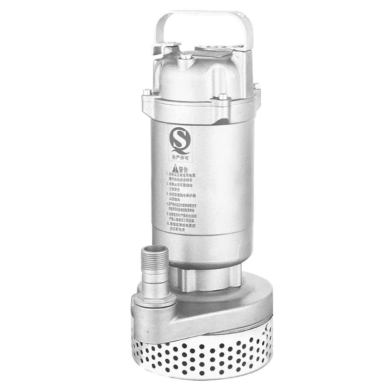 

0.37KW stainless steel submersible pump W corrosion-resistant acid-base high-temperature pump 304/316 stainless steel sewage