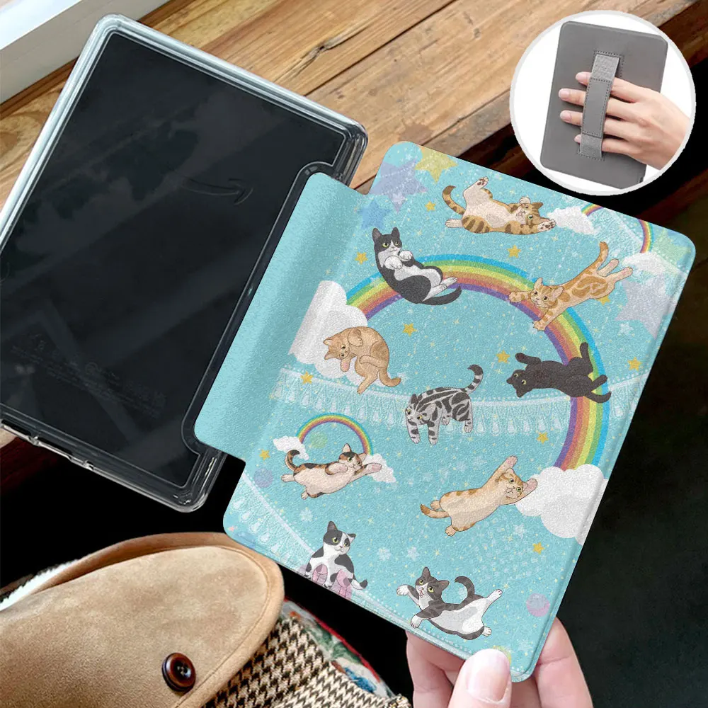 Acrylic Back Shell Kindle Case with Hand Strap