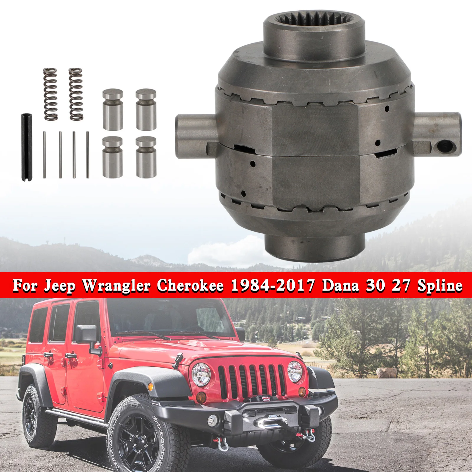 Artudatech Front Differential Locker SLD3027 For Wrangler Cherokee 84-17  Dana 30 27 Spline Car Accessories