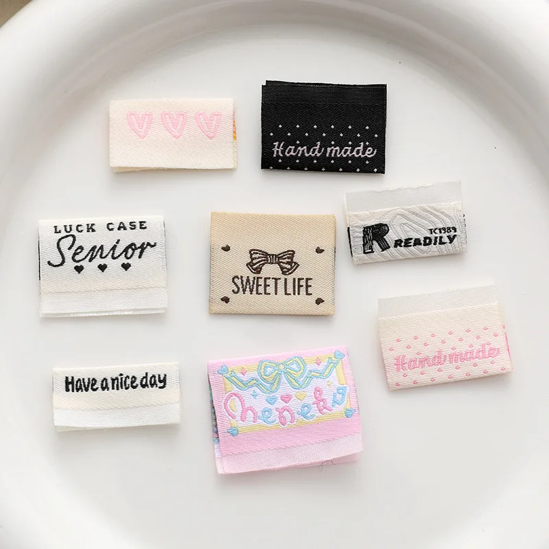 100pcs Handmade Sewing Labels With Love Tags Sew In Labels Crochet - Foto 2