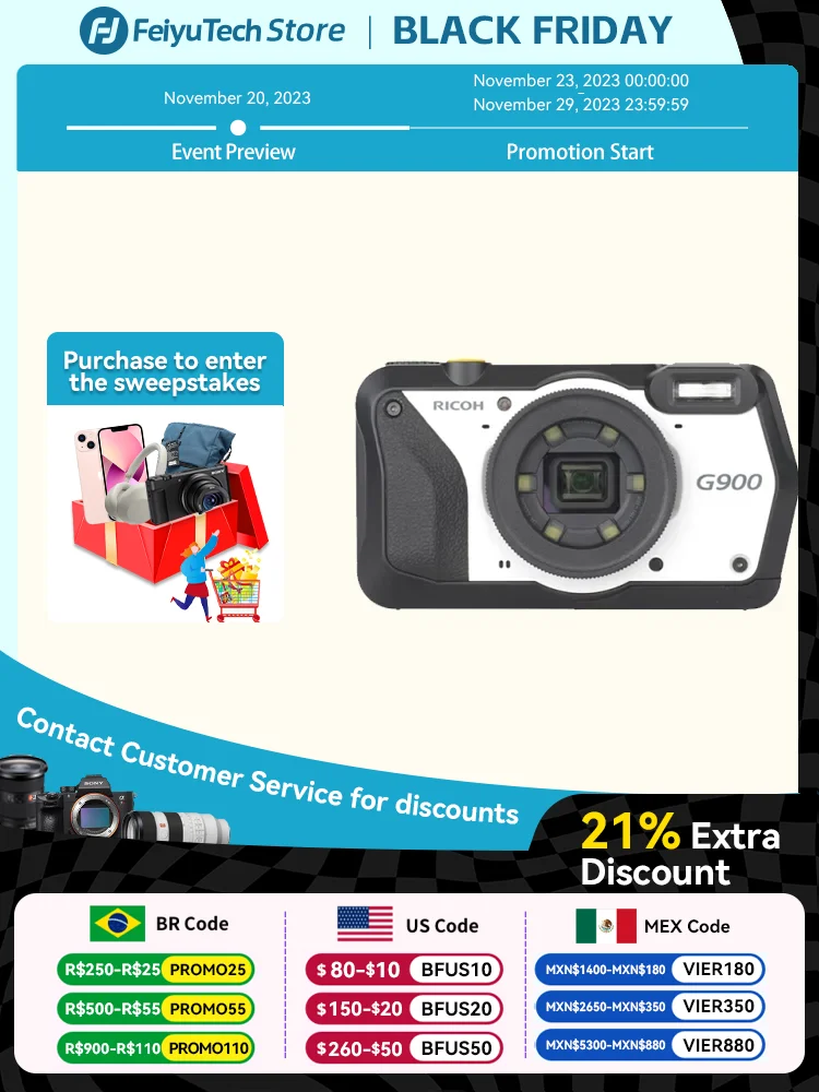 Ricoh-G900 액션 카메라, 산업용 디지털 카메라, 웹캠, 솔루션 카메라, 카메라, 메모, 내장 암호 보호, 방수