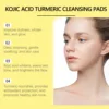 Facial Cleansing Pad Turmeric Balance Oil Dark Spots Dead Skin Remover Smooth Brighten Refresh Moisturize Exfoliating Face Pads 4