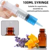 100-500ml Large Capacity Syringe with 1M Hose Reusable Plastic Syringes Pet Feeding Metering Pump Hydroponic Nutrition Syringe 2