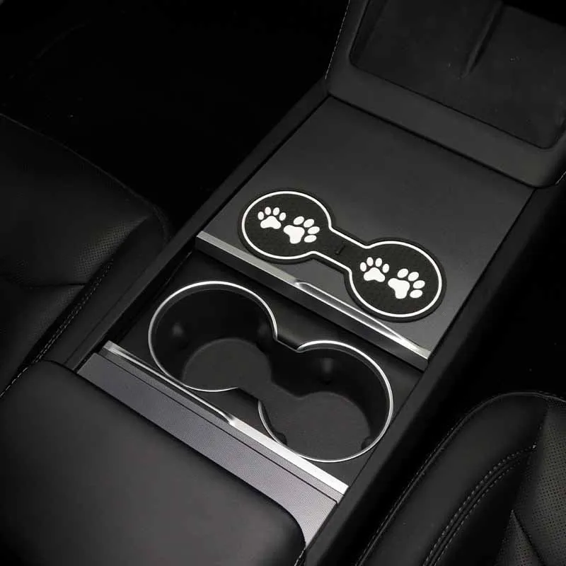 

Car Water Coaster Cup Bottle Holder Anti-slip Pad Mat Non-slip Coaster Silicone for Tesla Model 3 Model Y Model S Model X