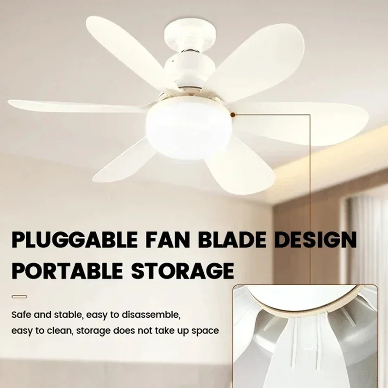 30W/40W E27 Ceiling Fan Light with Remote Dimming LED Lights Suitable Fan Intelligent Silent for Living Room Bedroom ceiling fan led ceiling fan lights led fan light