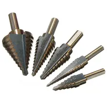 

Pack of 5 Step Drill Bit Set High-speed Steel Drilling Bits Wood Metal Carpentry Craftsman Punching Hole Replaceable Hand Tools