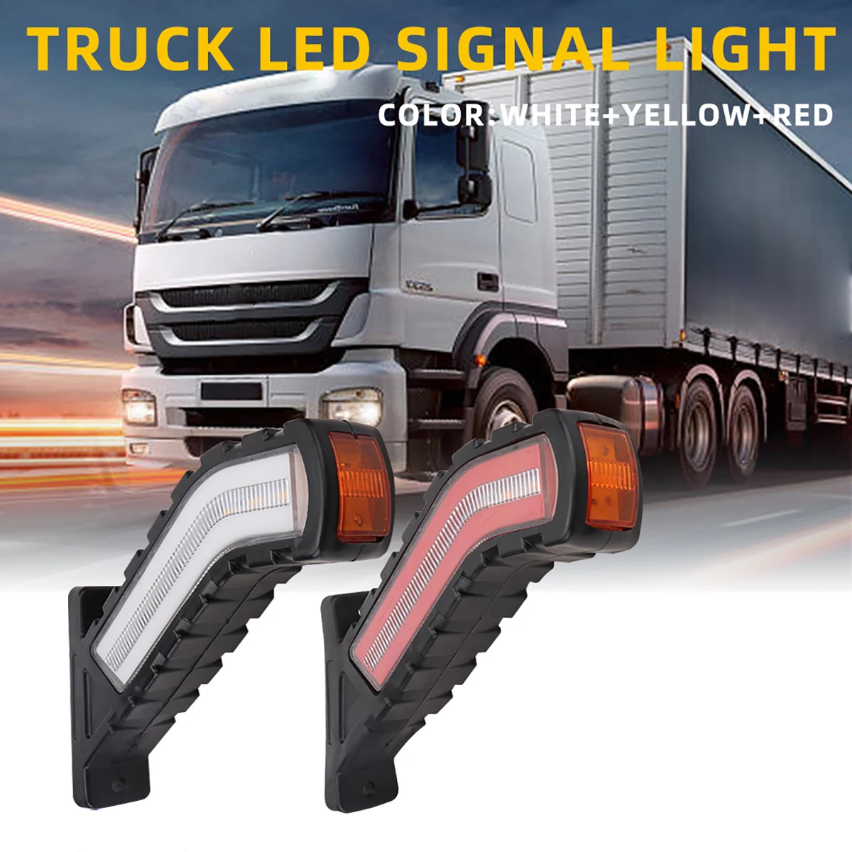 Side Marker Lights Warning Rear Tail Light car External Lights Trailer Truck Lorry indicator lamp Trailer Van Pickup 2pcs 12-24V