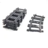 50Pcs/Lot City Trains Train Track Rail Straight Rails Technical Building Blocks Set Bricks Model Kids Classic Toys For Children 2