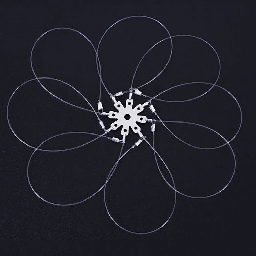 6/8 Rings Portable Crab Grabber Stainless Steel Shrimp Crab Cast Trap Ring Round Fishing Supplies