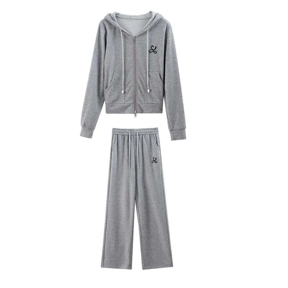 Leisure sports suit for women 2024 Spring Autumn collection, new women's clothing, fashionable and western-style morning run, hood_voghion.com