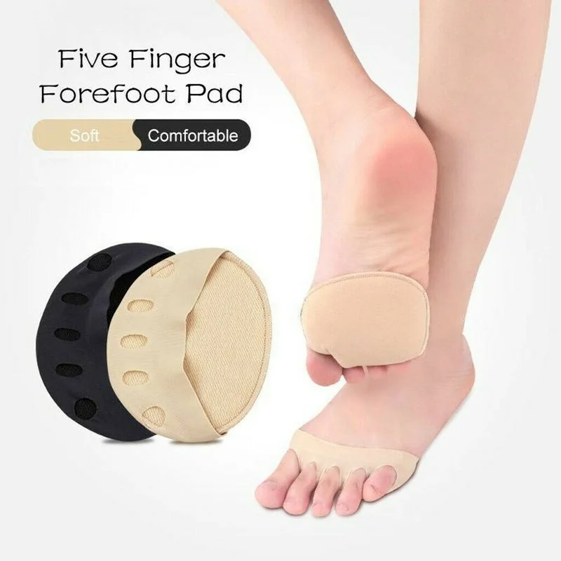 Description Picture 6 of itemFive Toes Forefoot Pads for Women Non-slip Corrective Toe Socks Women's High Heels Invisible Socks Pad Heel Socks Inserts