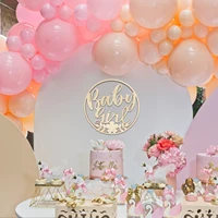 Round Shape Wood Oh Baby Sign Oh Baby Wooden Sign Party Decor For Baby Shower Decorations Backdrop Photo Prop Gender Reveal 1