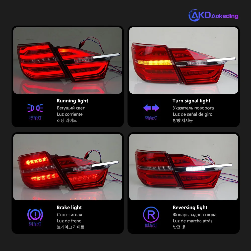 TO2805121 Taillight Right Tail Light For Camry 2015-2017 &ndash; RH Taillamp Replacement, Chrome Housing, Red/Clear Lens Toyota Camry Tail Light 2015