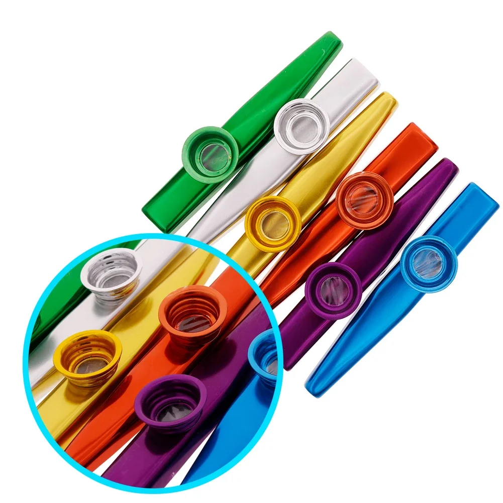 Metal Kazoo Harmonica Mouth Flute Kids Party Gift Kid Musical Instrument