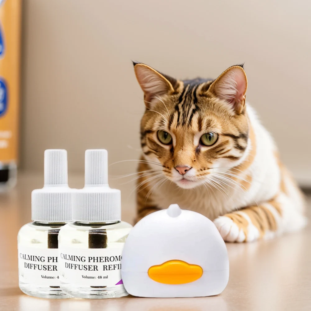 Cat Calming Diffuser Relieve Anxiety Stress Cat Calming Pheromone Diffuser Cats Anti Anxiety Calm Diffusers Fits All Cats