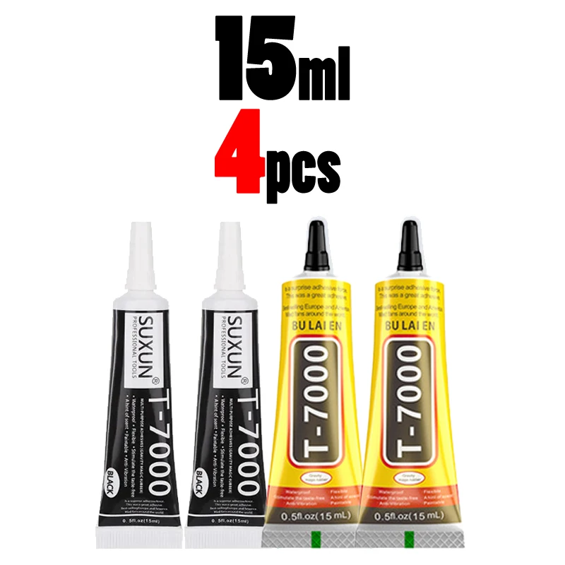 thumbnail image 1 of Pegamento T7000 de 15 a 110 ml para reparación de teléfonos, adhesivo industrial multiusos para manualidades, diamantes de imitación, uñas, bricolaje, fijación de marcos, pantallas y vidrio, 1 of 5