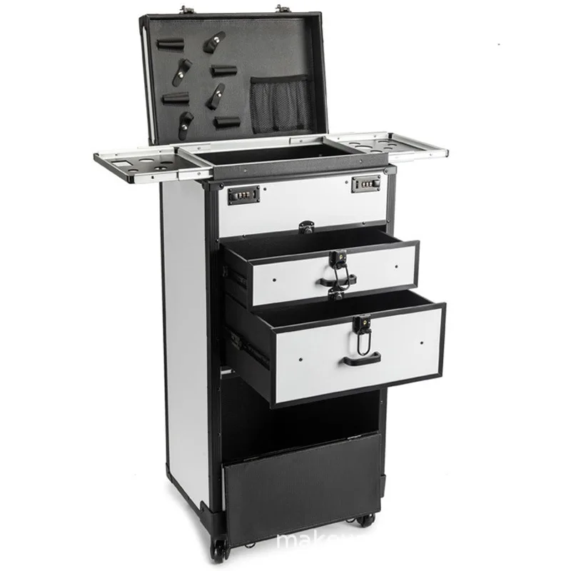 Kit de cabeleireiro cosmetologist caso de viagem de grandes dimensões