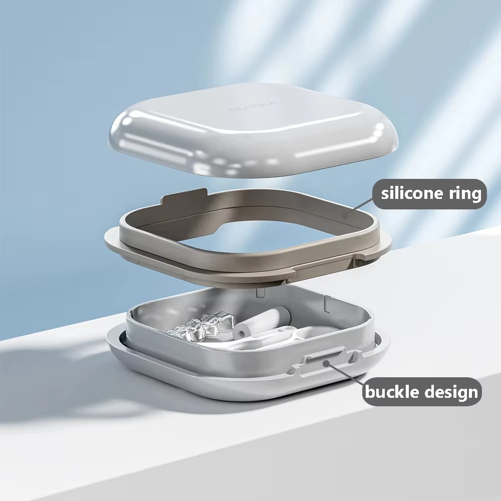 Mouthguard Case Portable Night Denture Case with Cover Teeth-fit Narrow Braces Orthodontic Accessories