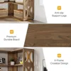 5-Tier Corner Bookshelf, L Shaped 66-Inch Corner Bookcase, Farmhouse Tall Bookshelves, Rustic Display Shelf Storage Organizer 3