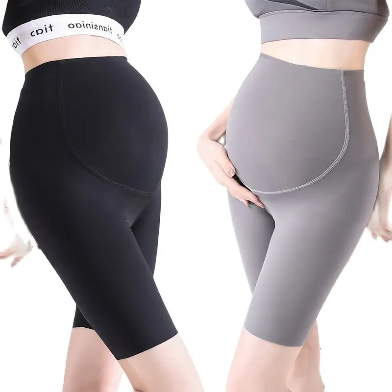 Summer Fashion Soft Comfortable Pregnancy Leggings Stretched Yoga Clothes for Pregnant Women Slim Hips Belly Shorts
