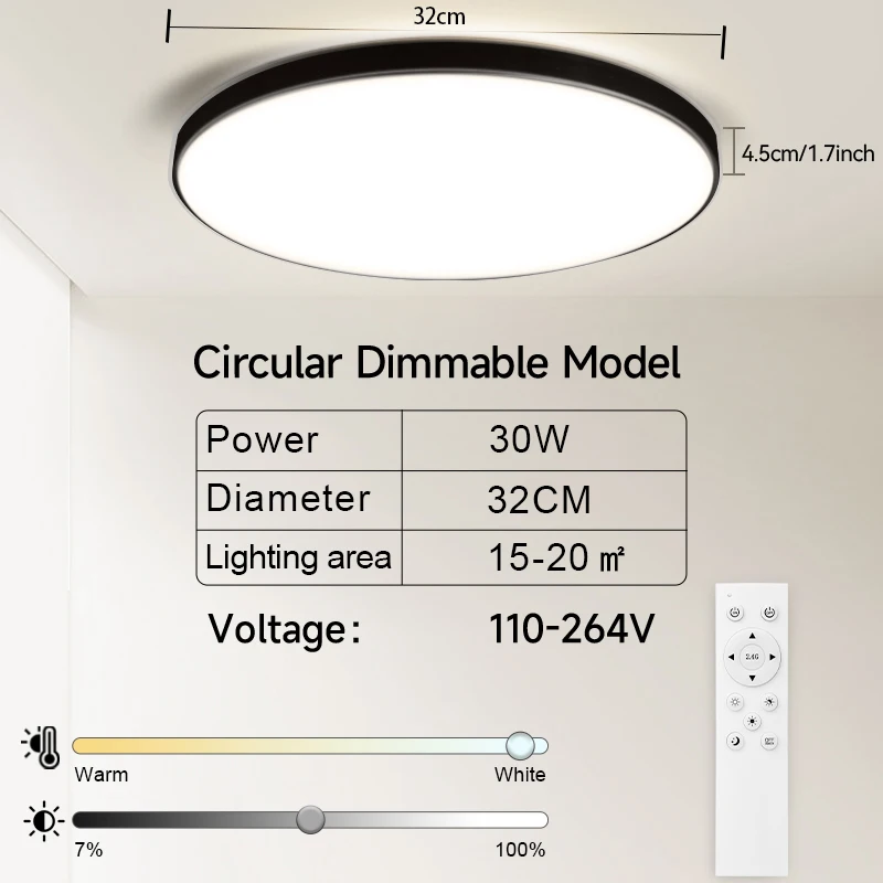 30W Dimmable 32cm