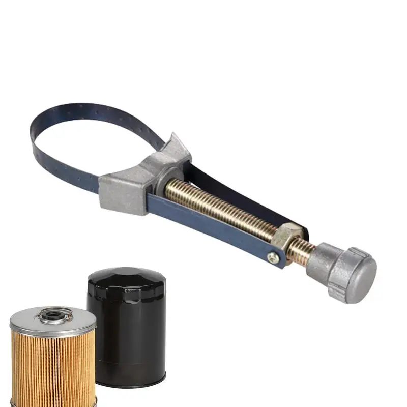 

Oil Filter Strap Wrench Universal Metal Oil Filter Strap Wrenches Oil Filter Swivel Spanner Pipe Fittings Tools Oil Filter Band