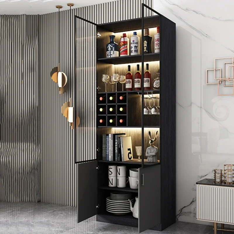 Outdoor Bar Whiskey Showcase Furniture Open Cabinets Wine Refrigerator Cellar Bottle Holders Corner Cabinet Vitrina Vidrio Rack