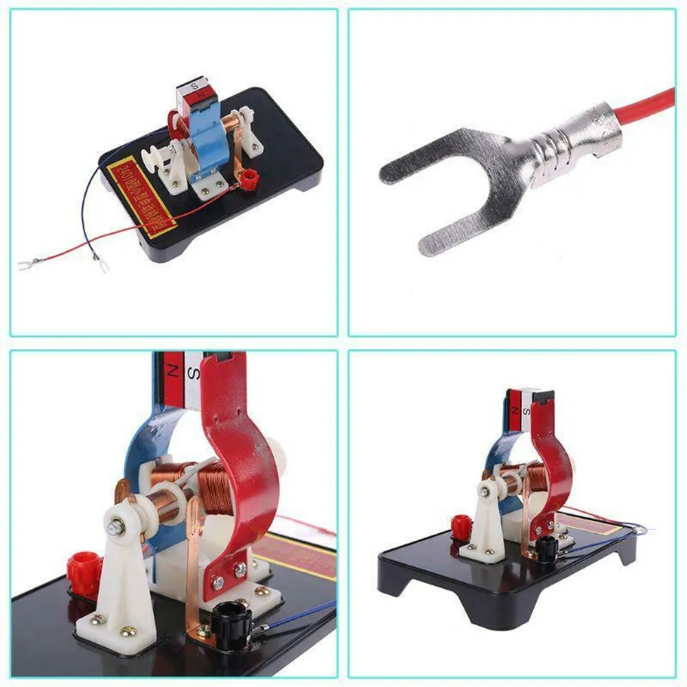 DIY Simple DC Electric Motor Model Assemble Kit For Kids Physics Science Educational Toys Simple Permanent Magnet DC Motor Model