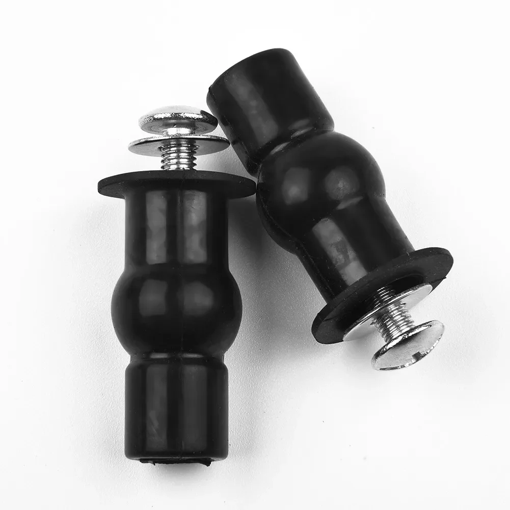 Toilet Seat Accessories Toilet Hinge Replacement 3 Pairs Toilet Seat Expansion Screw Hinges Tool Easy Install Small Rubber Top Home Universal Fixing Nuts Replacement
