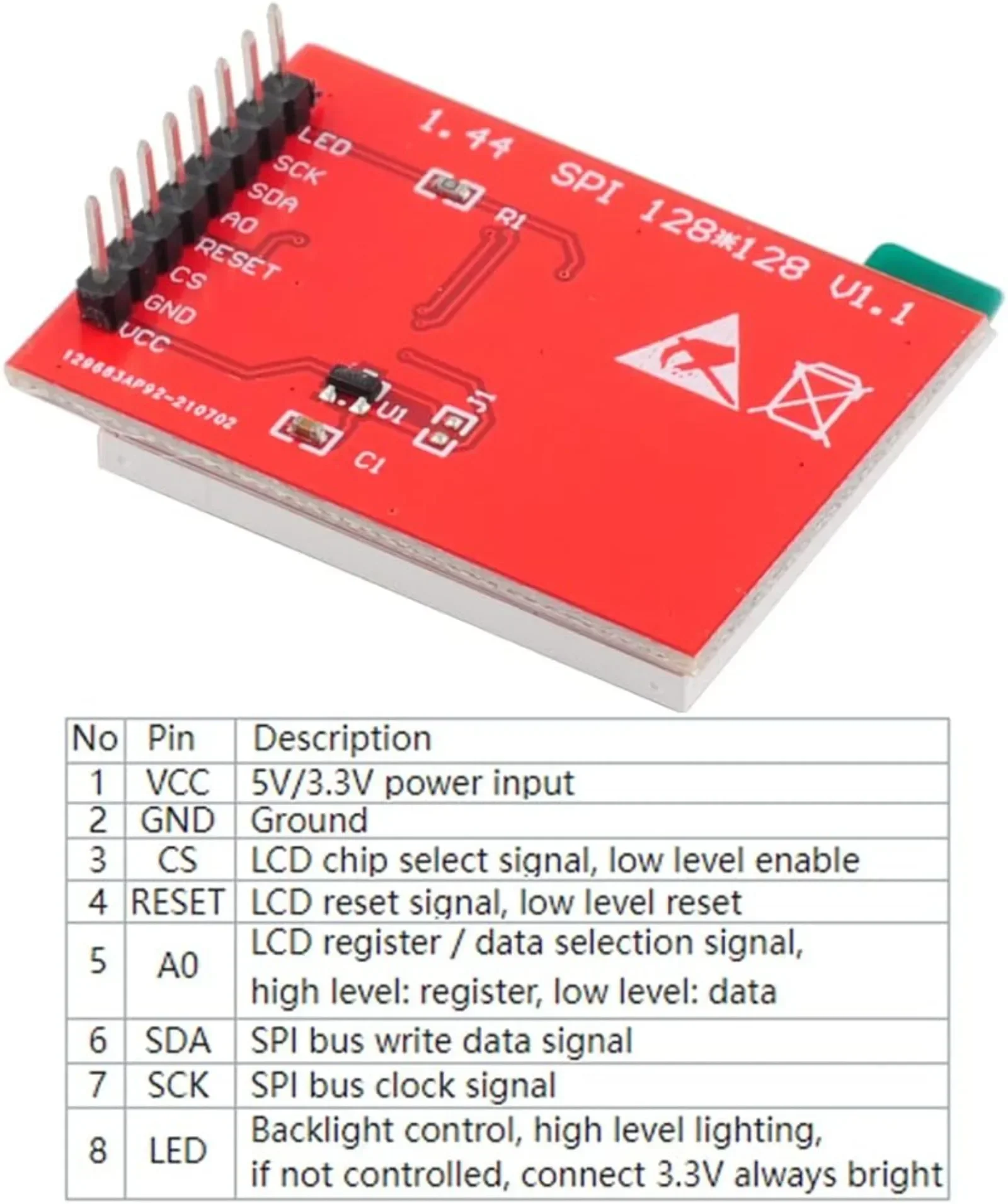 パーツ TFT Overview | Adafruit 1.14