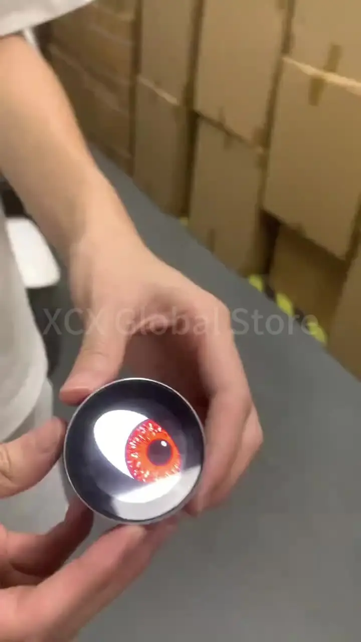 Demon Eye Feu Arrière Vélo LED Intelligent - Éclairage Diable Animé Programmable Via Appli - Rechargeable USB, Étanche IPX6 - Sécurité Nuit Vélo/Moto