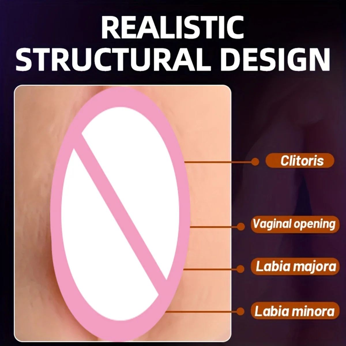 Male Masturbator Realistic Vagina TPE Soft Tight Pussy Erotic 18+ Adult Sex Toys