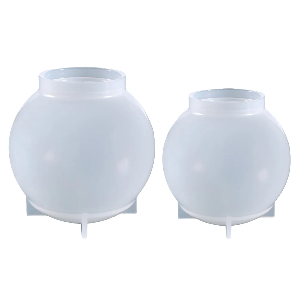 

2 Pcs Ball Mold Silicone Molds for Epoxy Resin Sphere Soap Round Crystal Silica Gel