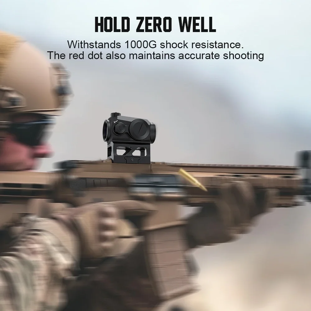 1 MOA red dot sight 1X20mm optical sight used for aiming hunting aiming practice