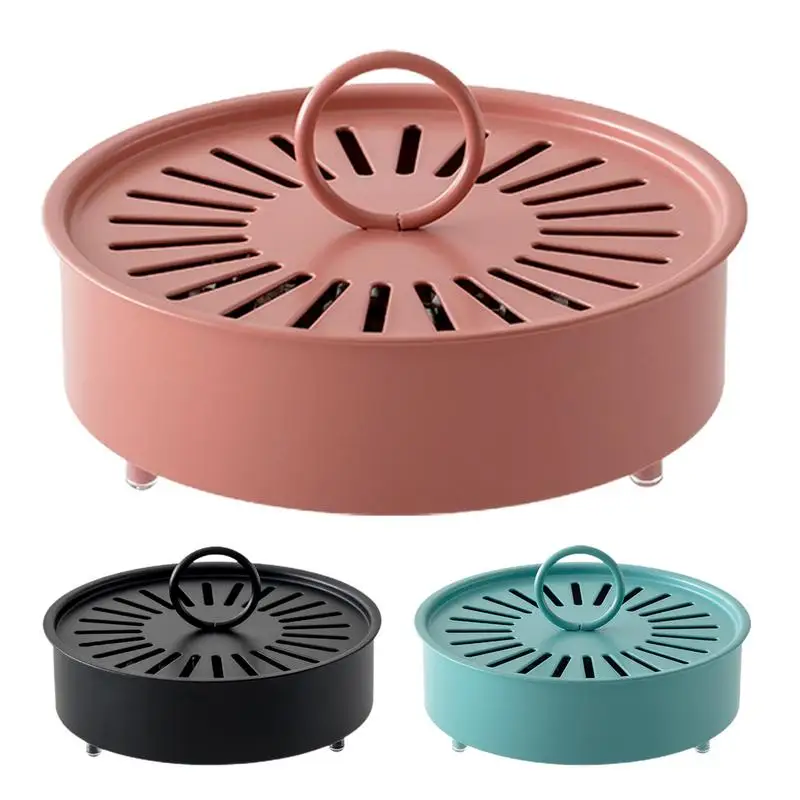 

Mosquito Coil Holder Portable Gnat Coils Holder With Lid Mosquito Coil Stand Repellent Rack Coil Tray Incense Burne Coil Holder