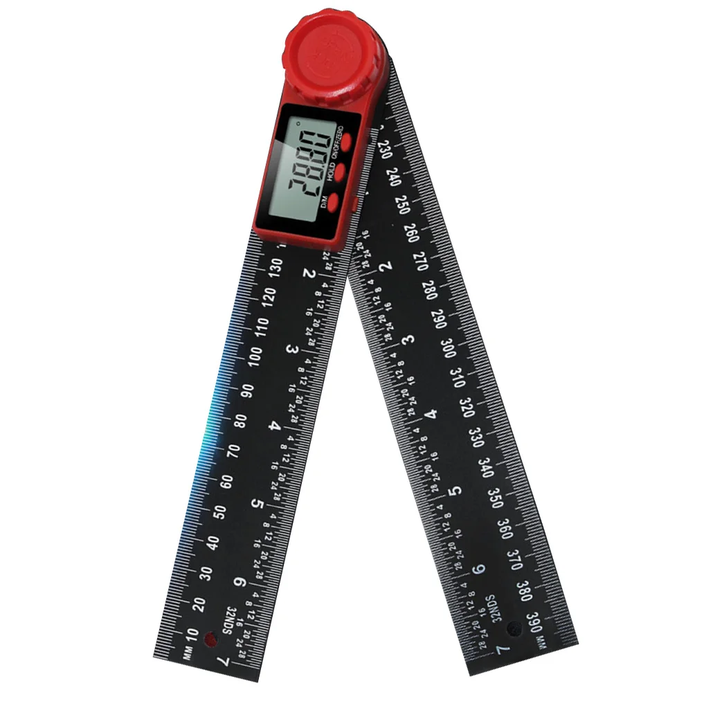 Digital Display Angle Ruler Electronic Goniometer Protractor Angle Finder Meter Measuring Tool 2pcs 360 degree protractor angle protractor rotary arm angle finder woodworking ruler measurement tool for drawing baseboard