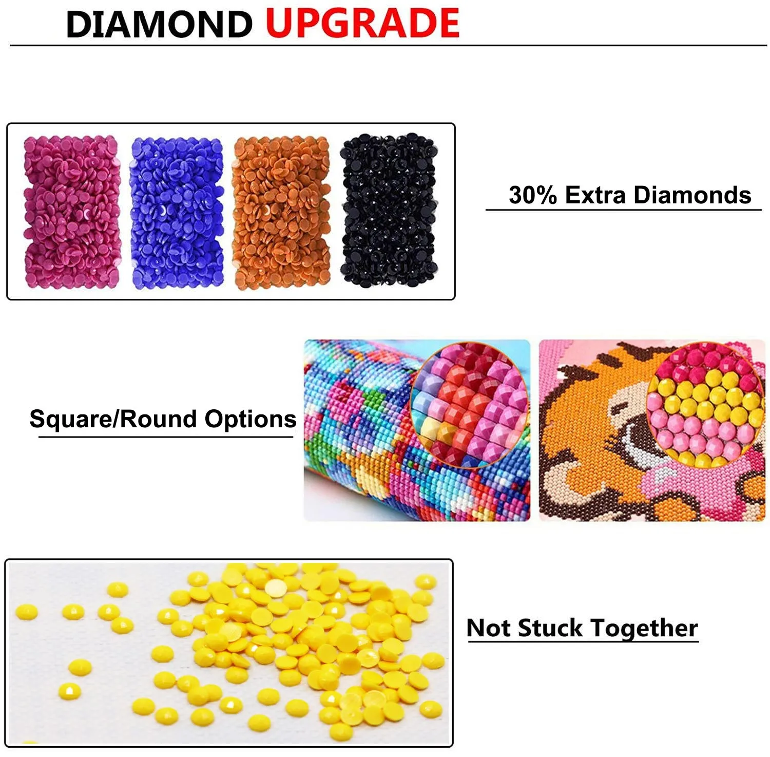 Rhinestones 5d Mosaic Round Diamond Set 60 Colors Diamond - Temu