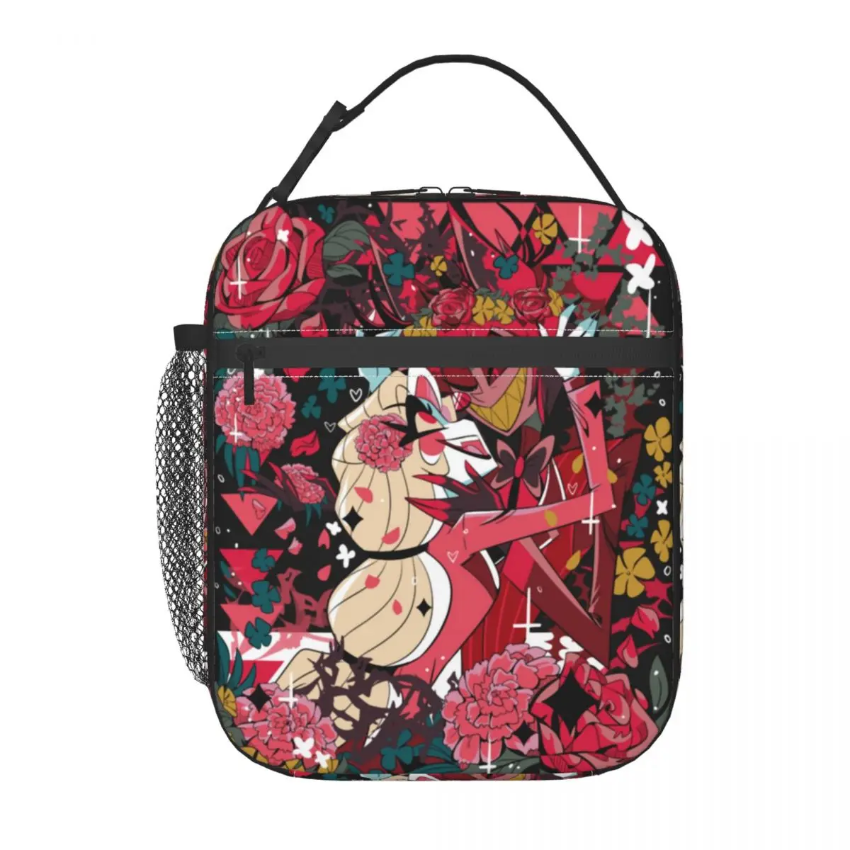 

Забавная Аниме Сумка Для ланча для девочек, цветочный Ланч-бокс, Офисная портативная изолированная сумка-тоут для еды, водонепроницаемые дизайнерские сумки-холодильники