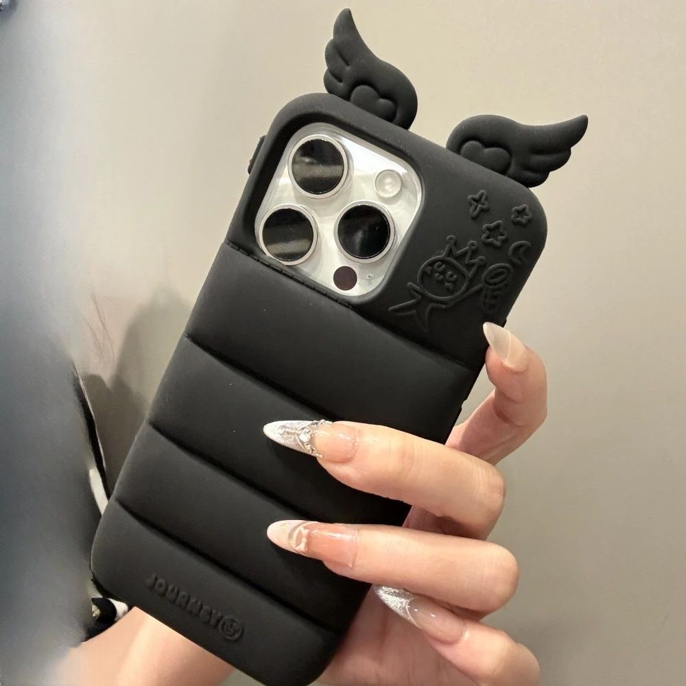 mio⭐︎Wings Phonecase iphone16pro INS Cute 3D Angel Wings Phone Case For iPhone 16 15 14 13 12