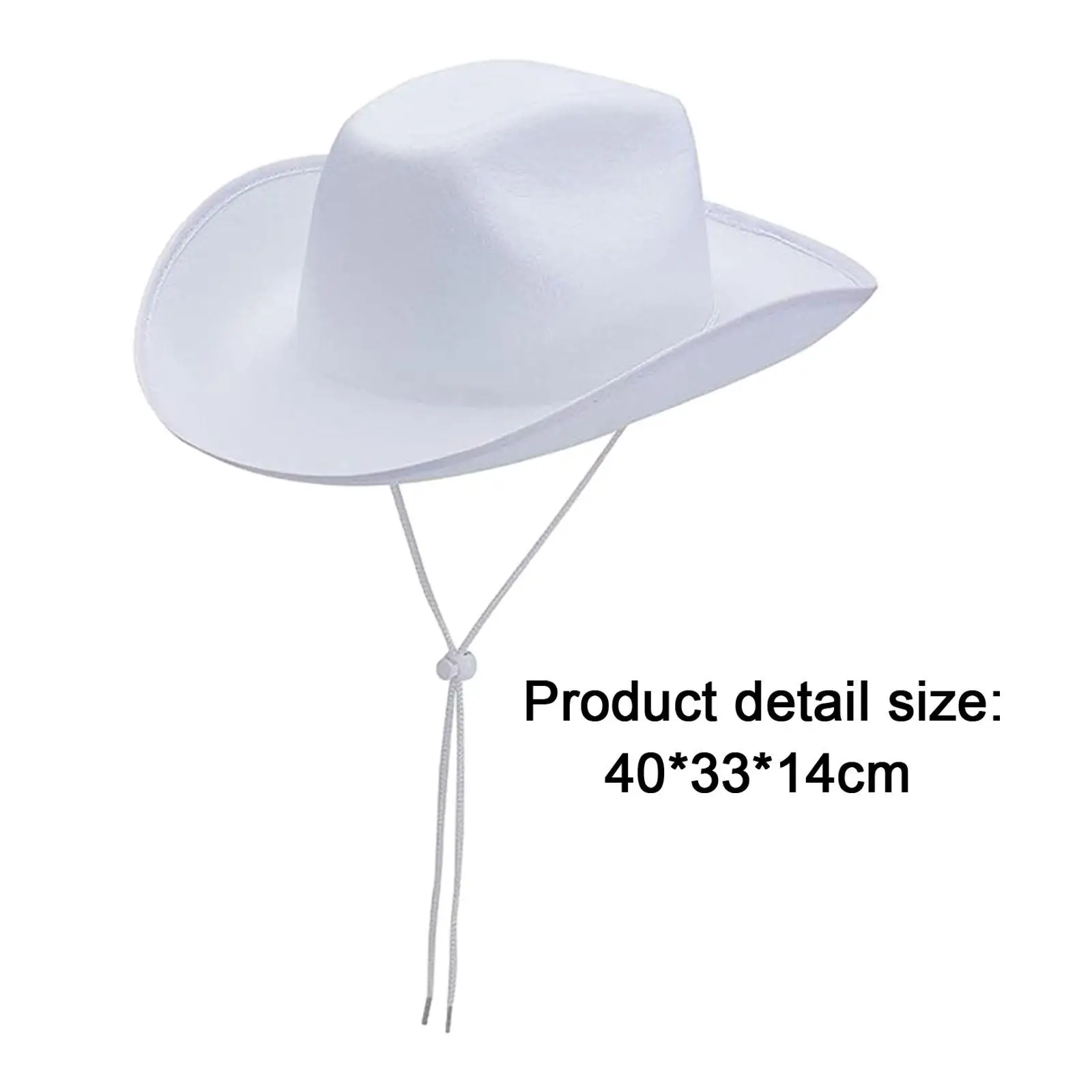 Cowboy Cowgirl Hat Sunhat Trendy Versatile Jazz Hat Sun Protection for Camping Cosplay Fishing Beach Party Supplies